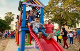 En Guárico estrenan un parque infantil y biosaludable en Plaza Bolívar de Camaguán