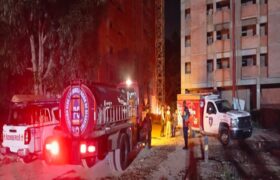 Controlado el incendio en un edificio en construcción en Fuerte Tiuna