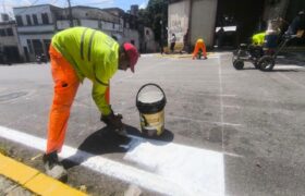 INTT realiza demarcación de vías en adyacencias de escuelas en Caracas
