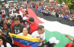 Venezolanos entregan carta ante la ONU para exigir cese del genocidio en Palestina