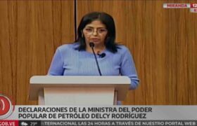 Delcy Rodríguez sobre la derecha: Apuestan a la destrucción de Venezuela por sus recursos energéticos