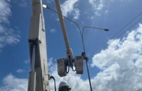Corpoelec optimiza alumbrado público de avenida Atlántico en Puerto Ordaz