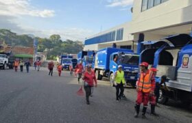 Operativo especial de limpieza se despliega en calles de San Cristóbal