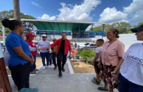 Inspeccionan trabajos de rehabilitación de la Casa de los Abuelos en Tucupido