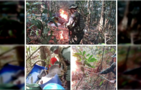 FANB destruye campamento logístico de mineros ilegales en Amazonas