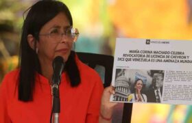 María C. Machado solo da la cara para felicitar cuando dañan al pueblo venezolano