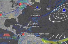 Sistema de Vaguada genera inestabilidad atmosférica en Venezuela
