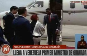 Arriba a Venezuela el Primer Ministro de Granada Dickon Mitchell