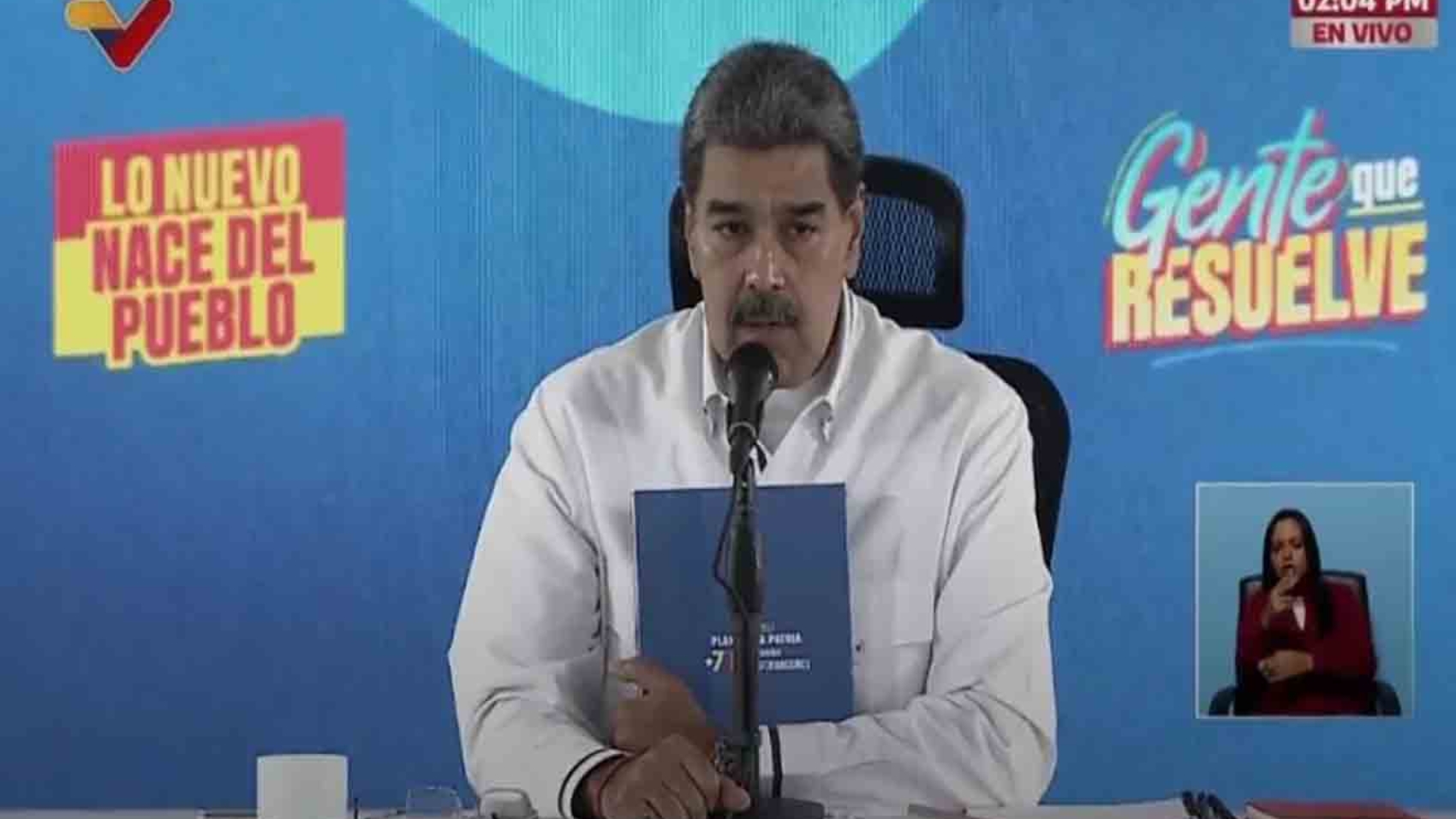 El presidente Nicolás Maduro