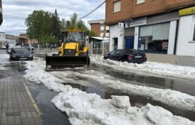 Granizada cubrió de blanco Piedrabuena y otros municipios en España