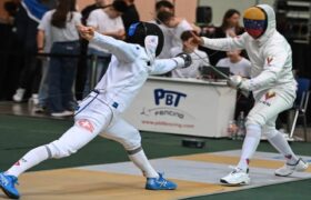Espadistas venezolanos en el Grand Prix de la Federación Internacional de Esgrima en Colombia