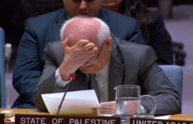 Embajador palestino en la ONU reclama entre lágrimas la matanza de Israel en Gaza