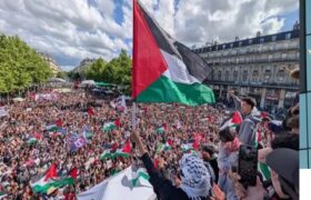 Europeos protestan para exigir embargo de armas a Israel