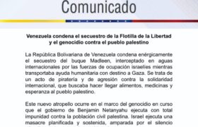 Gobierno de Venezuela condena el secuestro de la Flotilla de la Libertad