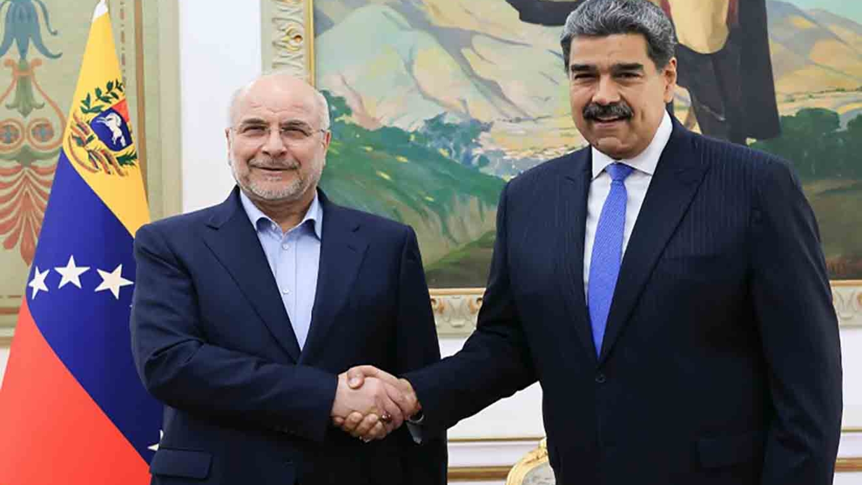 Presidente Maduro y Mohammad Baqer Qalibaf