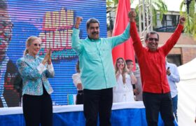 Presidente Maduro acompaño acto de juramentación del gobernador Adán Chávez