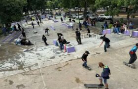 Recuperan skate park para el entrenamiento deportivo en Caracas