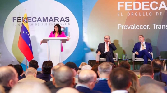 Delcy Rodríguez - Fedecamaras