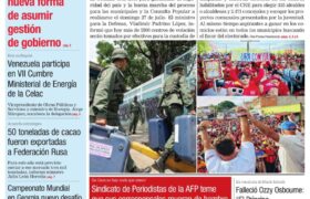 Edición Impresa Correo del Orinoco N° 5.217