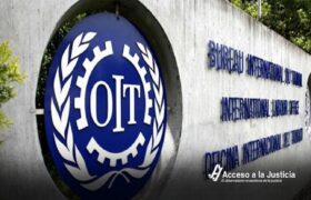 Comité de Defensa de las familias de inmigrantes secuestrados en El Salvador entrega carta en la OIT