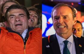 Segunda vuelta electoral: Candidatos bolivianos de derecha celebran triunfo electoral con sus simpatizantes