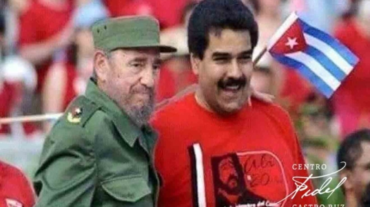 Fidel y Maduro