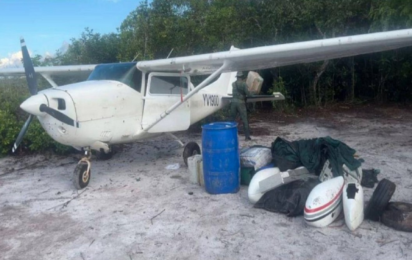 FANB incauta aeronave utilizada para el tráfico ilícito de drogas en Amazonas