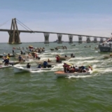 pescadores se movilizan en el Lago de Maracaibo