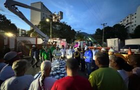 Alcaldía de Guarenas activa plan de iluminación para la ciudad