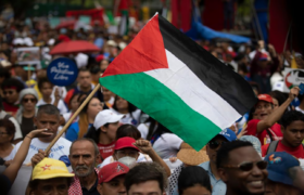 Caracas se moviliza por la paz y la soberanía de Palestina y Venezuela