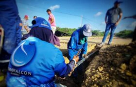 Hidrofalcón culmina con éxito instalación de tubería para suministro de agua potable en el municipio Píritu