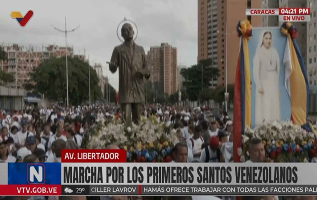 Marcha por los santos venezolanos