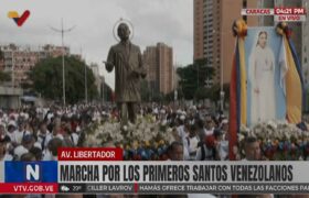 Gran Marcha en Caracas celebra la canonización de José Gregorio Hernández y Carmen Rendiles