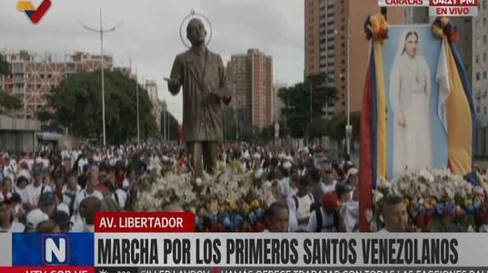 Marcha por los santos venezolanos