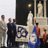 SELA-Ofrenda floral al Libertador Simón Bolívar