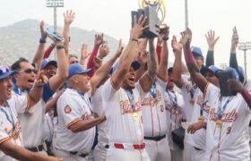 La selección nacional de béisbol sub-23 campeón invicto en el Panamericano y obtuvo el único cupo al mundial