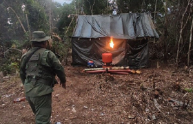 FANB destruye campamento de minería ilegal en el estado Amazonas