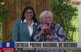 Vicepresidenta  Rodríguez entregó el Premio Nacional de la Historia 2025