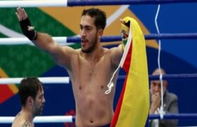 Joel Vásquez por el bicampeonato en kickboxing en los Juegos Bolivarianos de Ayacucho-Lima 2025
