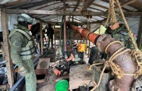 FANB desmantela campamento de minería ilegal en el estado Bolívar