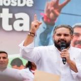 Nicolás Maduro Guerra ante la sede de la ONU en Caracas