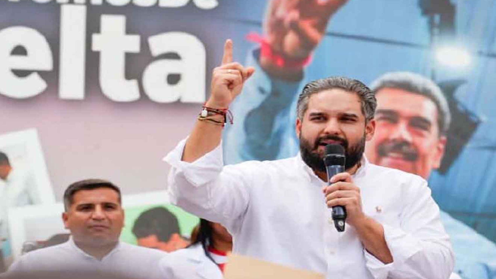 Nicolás Maduro Guerra ante la sede de la ONU en Caracas