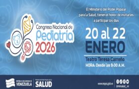Caracas será sede del 2do Congreso Nacional de Pediatría 2026