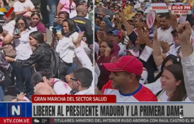 Profesionales de salud se movilizaron en Caracas para exigir liberación de Maduro y Flores