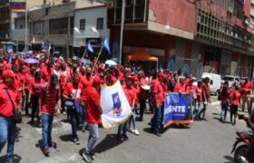 La ruta de la marcha de los transportistas a favor del Presidente Maduro