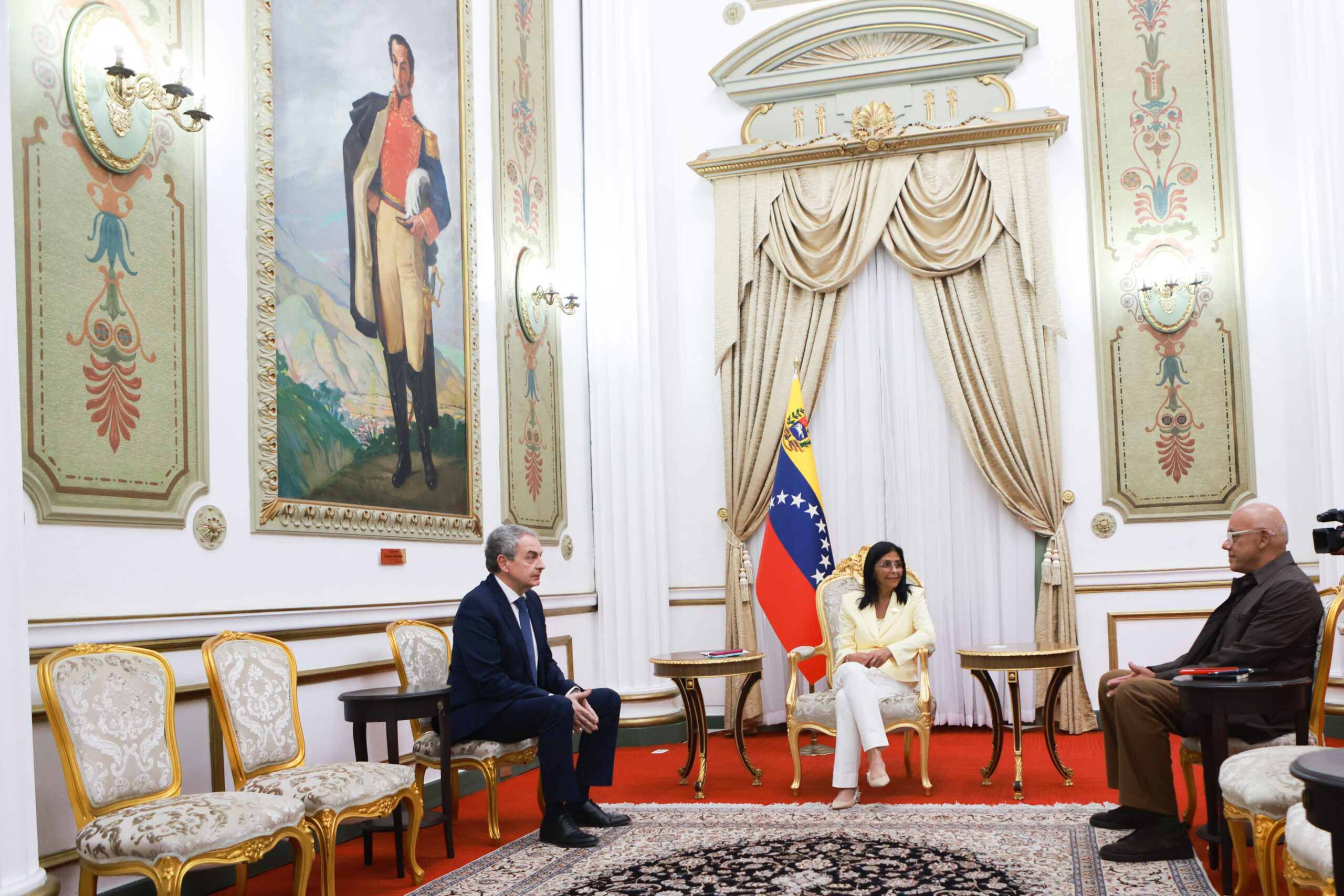 Presidenta Encargada recibe a José Luis Rodríguez Zapatero en el Palacio de Miraflores – Correo del Orinoco