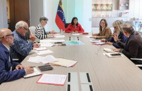 Presidenta encargada y autoridades de salud evalúan plan de los programas sociales