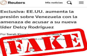 Gobierno Bolivariano desmiente noticia falsa de Reuters contra Delcy Rodríguez