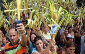 Presidenta (E) Rodríguez: En Domingo de Ramos avancemos con la fe popular