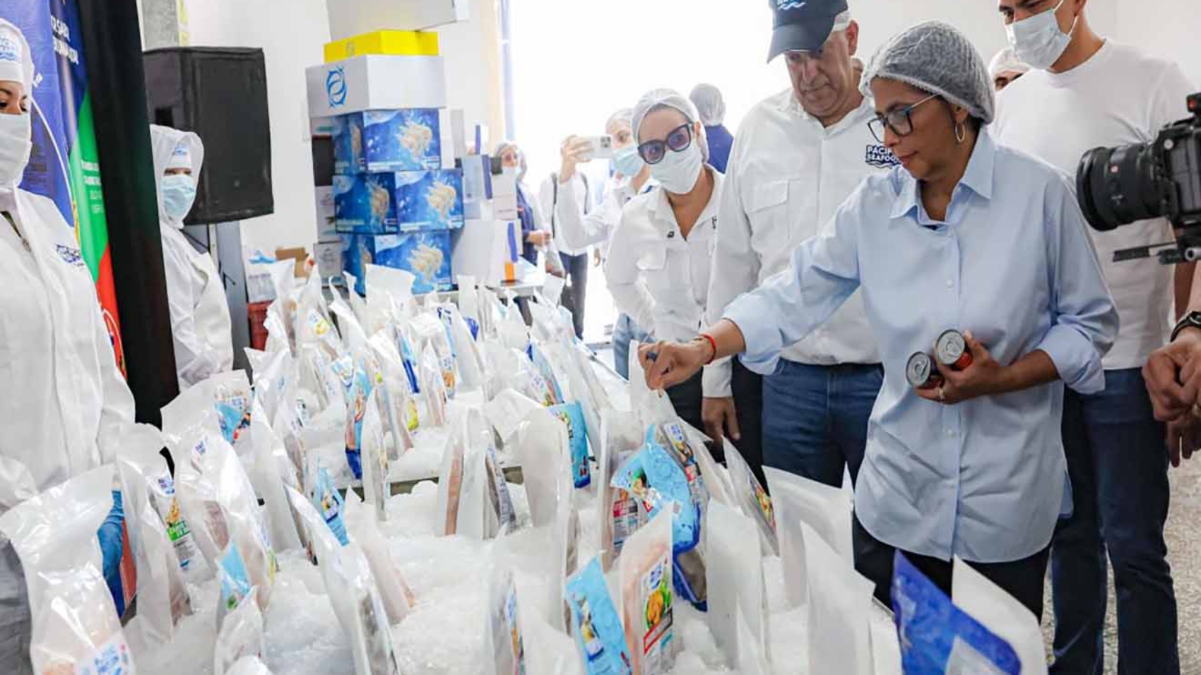 Presidenta encargada Delcy Rodríguez visitó planta procesadora de productos pesqueros en Cumaná